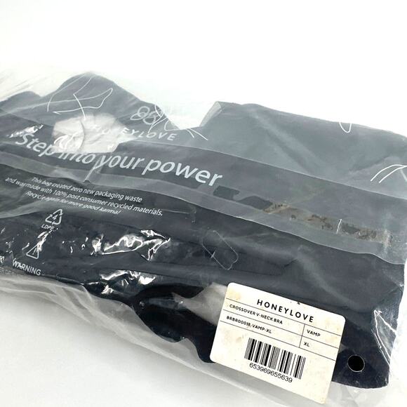 Honeylove Vamp CrossOver V-Neck Bra Size XL - Picture 5 of 10